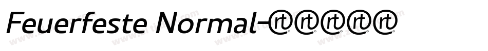 Feuerfeste Normal字体转换